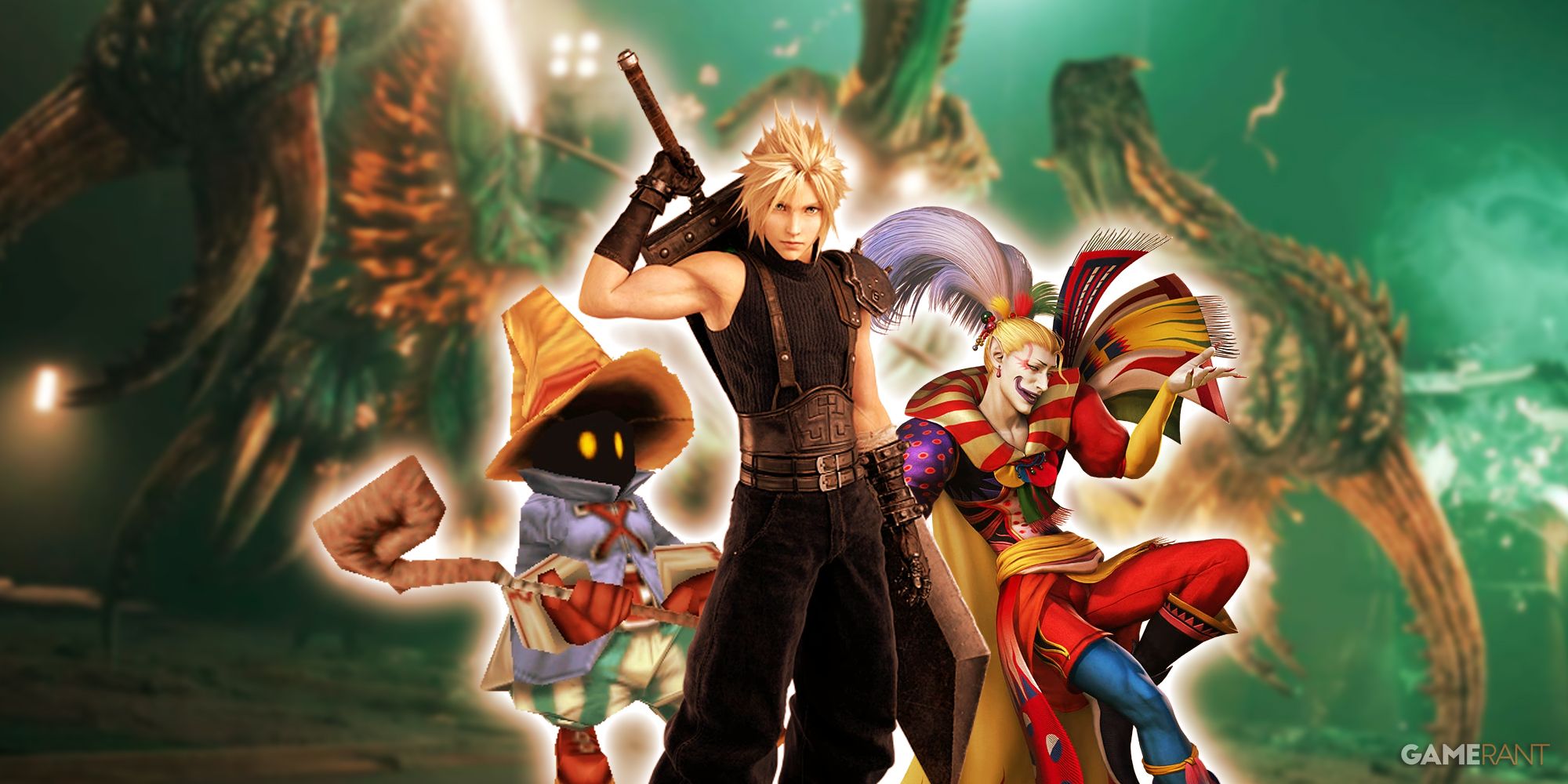 Final Fantasy Characters Vivi - Final Fantasy 9, Cloud Strife - Final Fantasy 7, Kefka - Final Fantasy 6