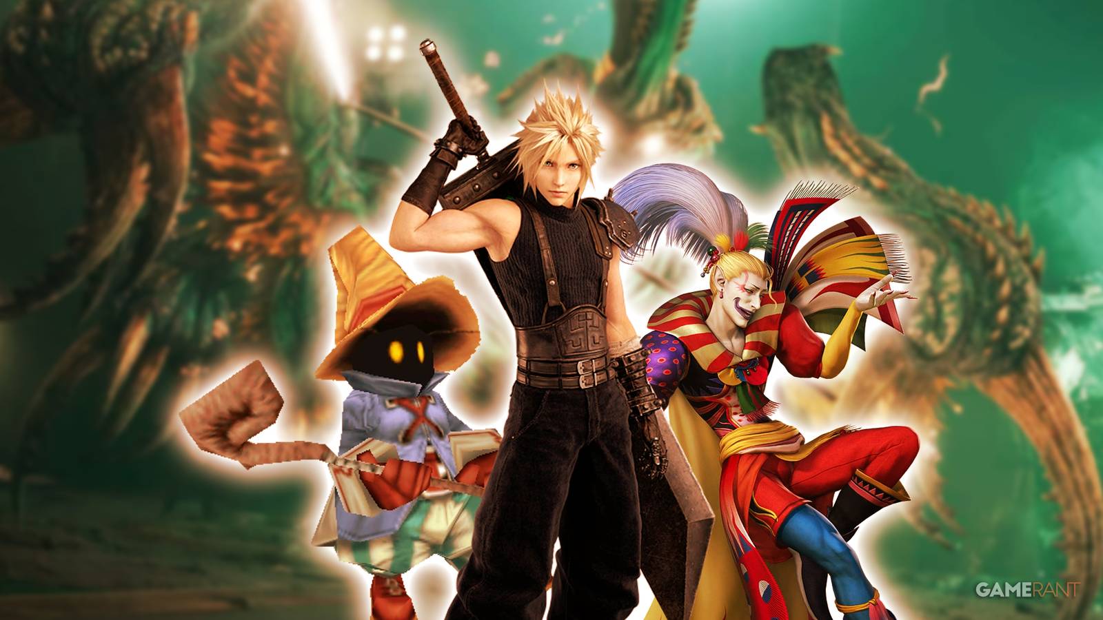 Final Fantasy Characters Vivi - Final Fantasy 9, Cloud Strife - Final Fantasy 7, Kefka - Final Fantasy 6