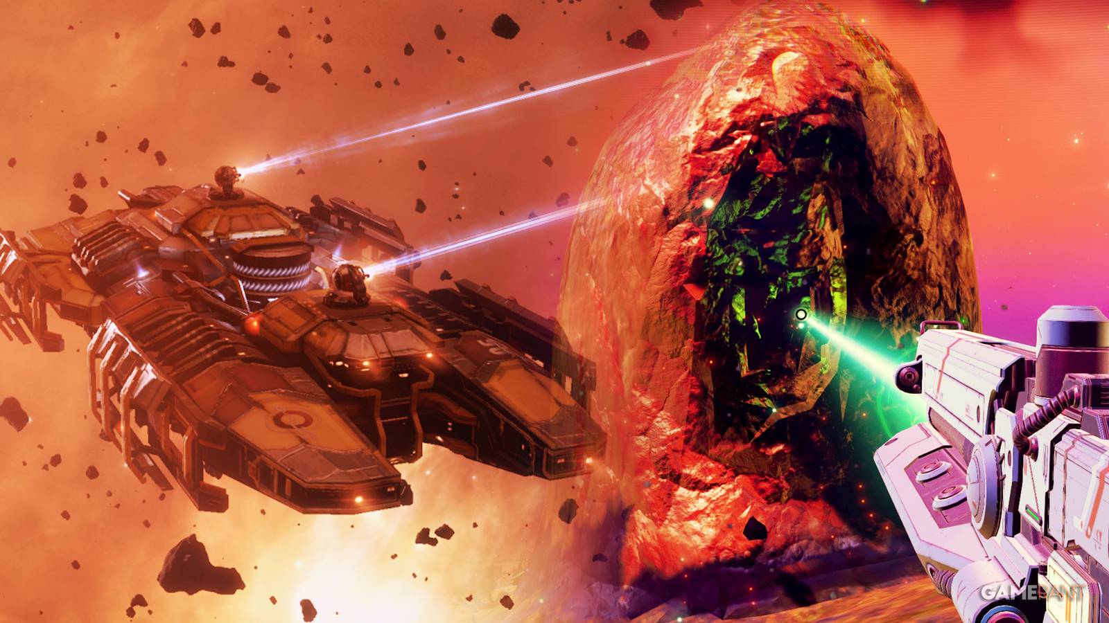 Space Mining in EVE Online, No Man’s Sky