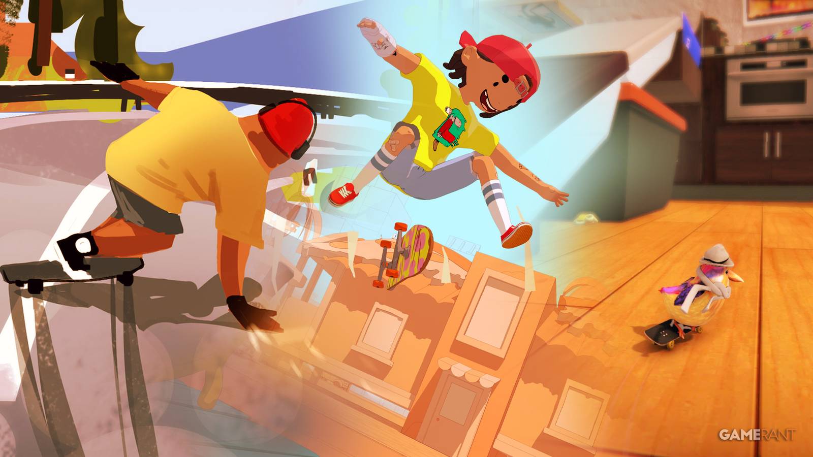 Indie Skating Games Driftwood, OlliOlli World, SkateBIRD