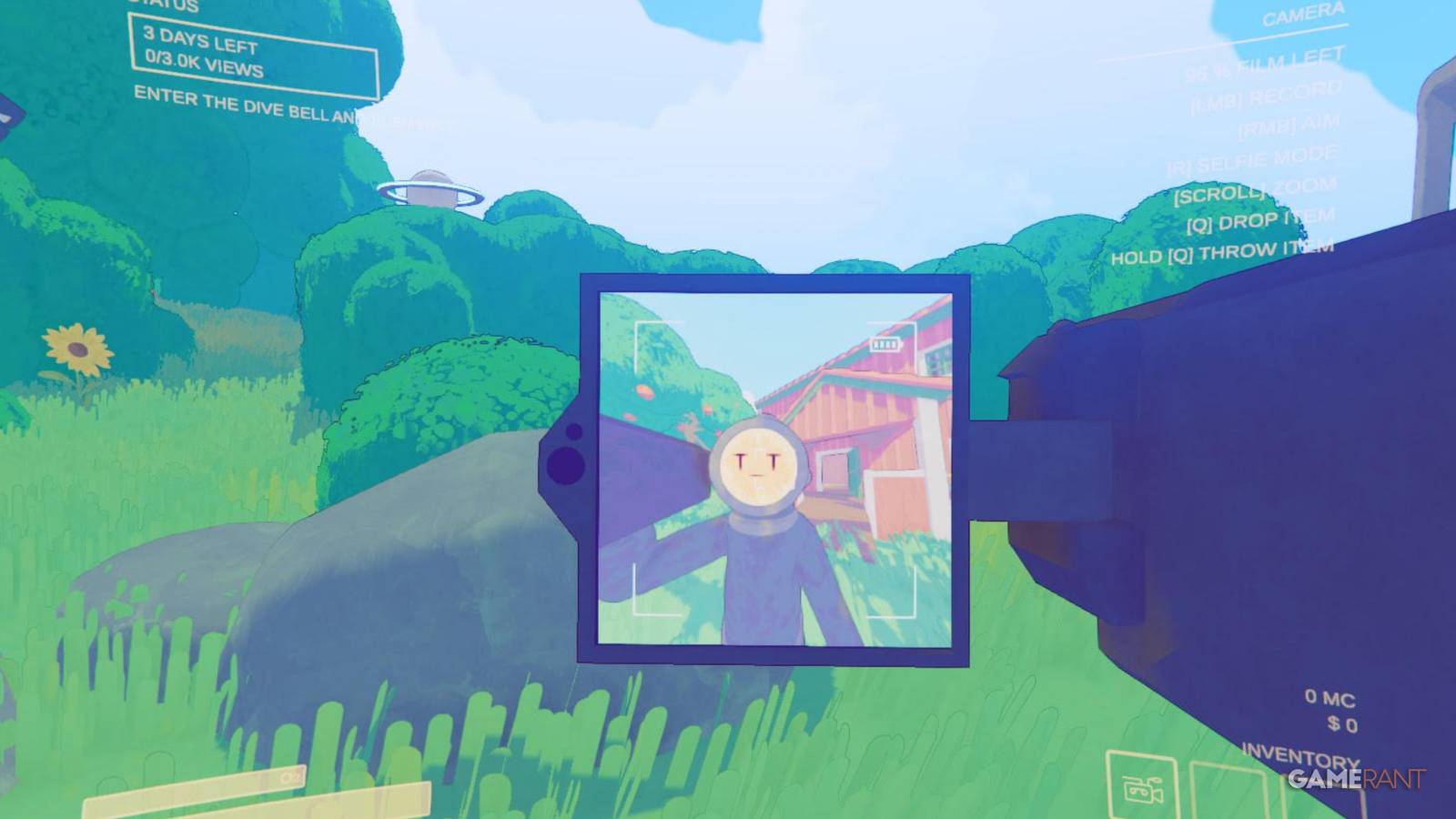 A character taking a selfie in Content Warning