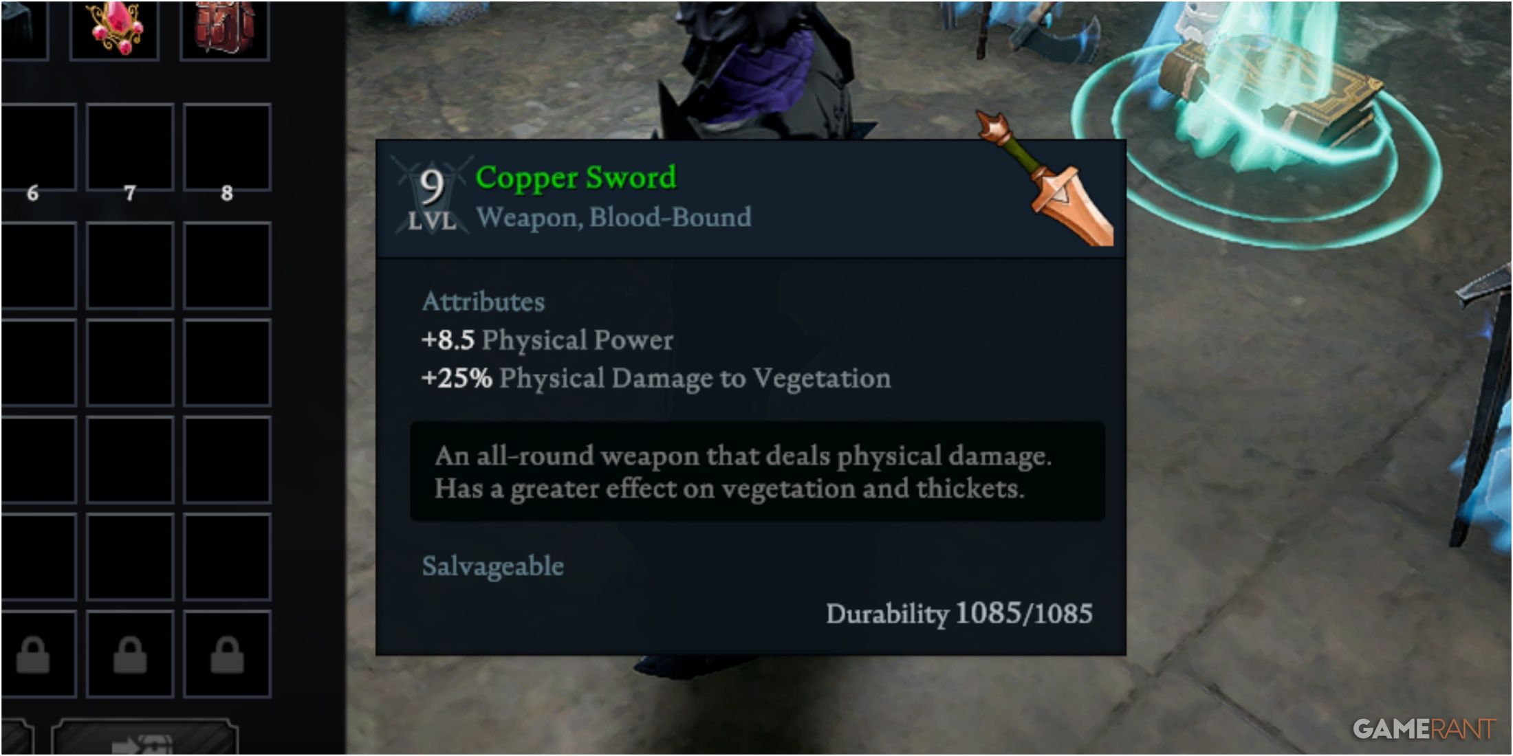 Copper Sword In V Risisng