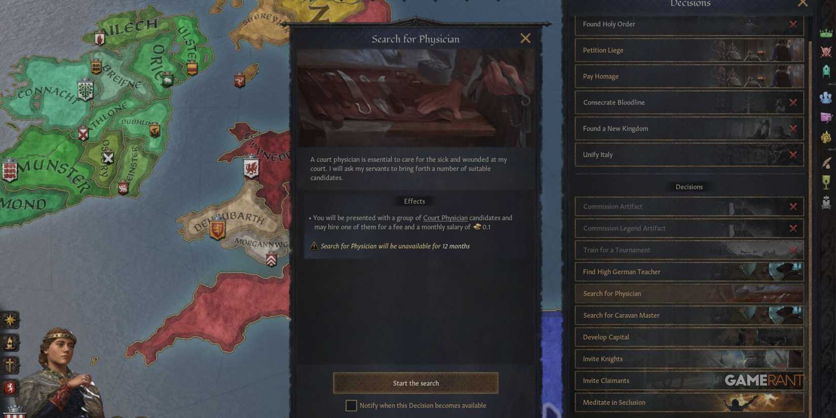 Crusader Kings 3 Search For A Physician