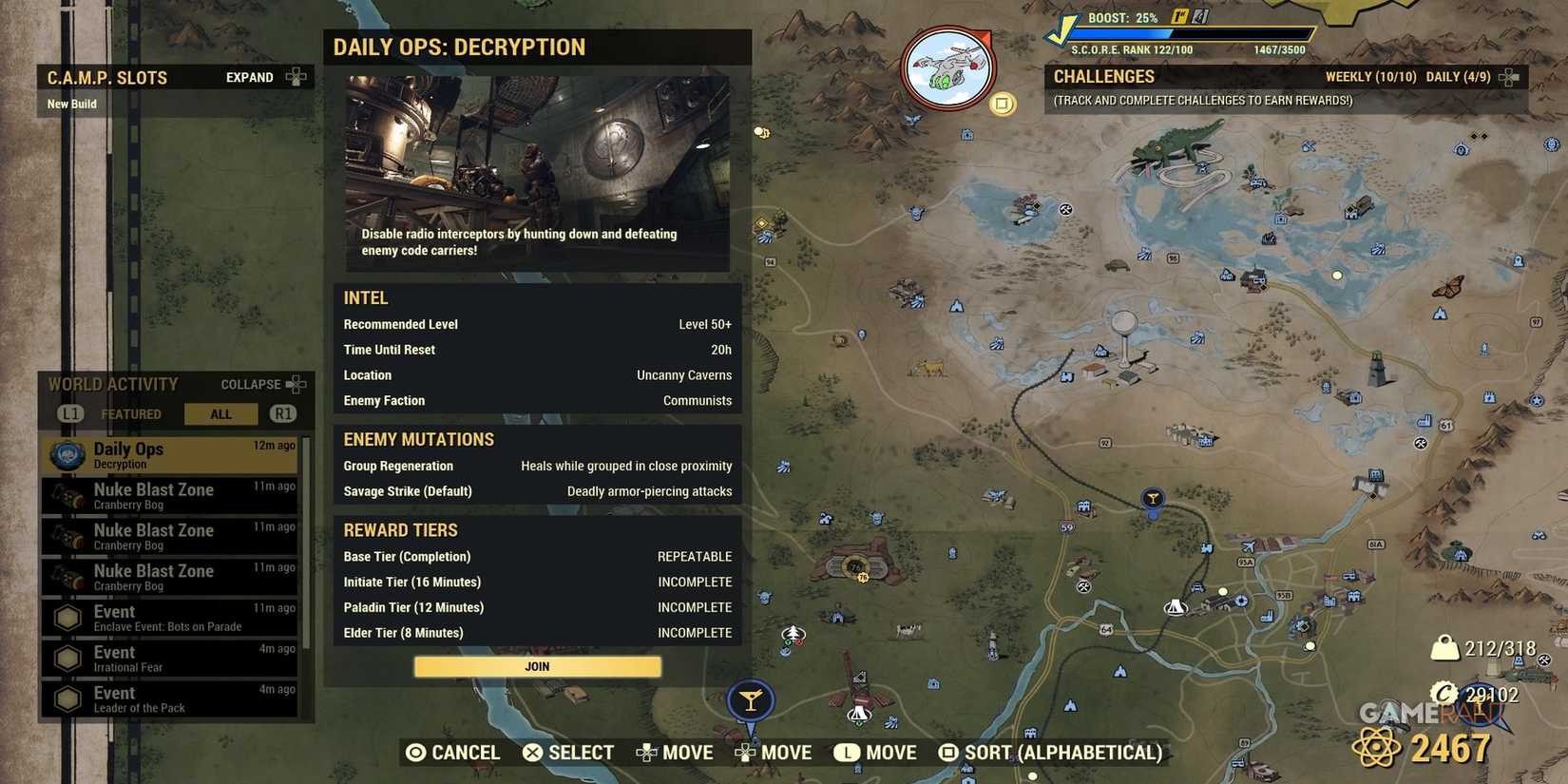 Daily Ops in Fallout 76