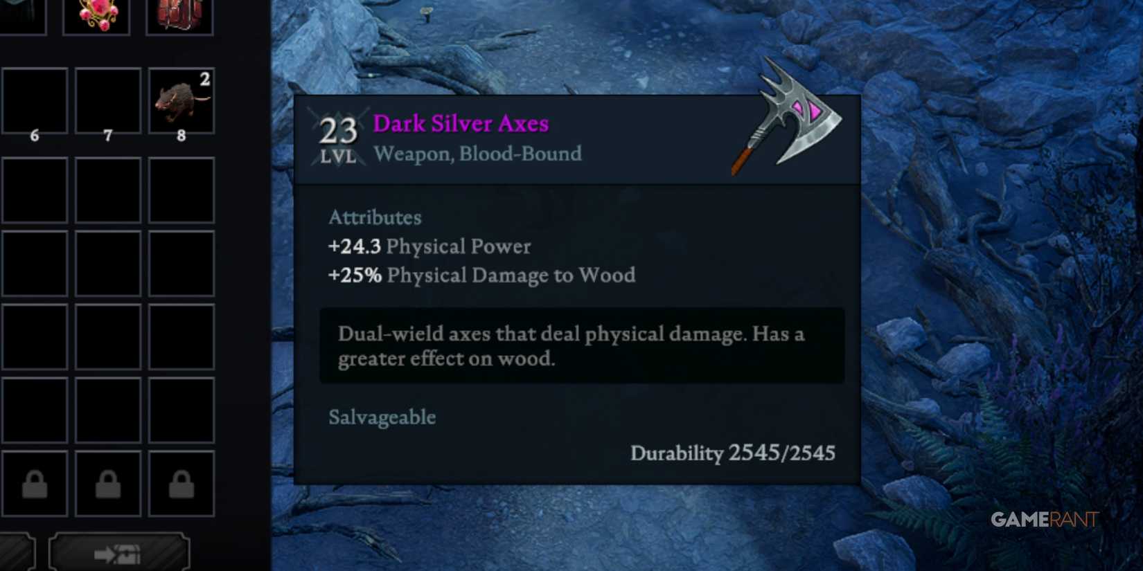 Dark Silver Axes In V Rising