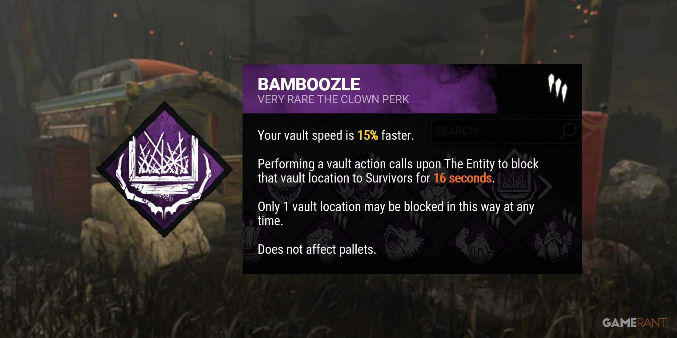 dead by daylight perk description bamboozle