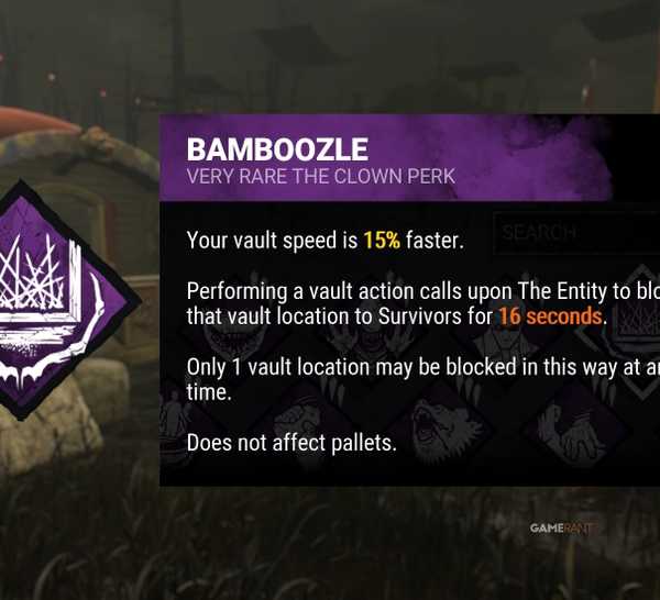 dead by daylight perk description bamboozle
