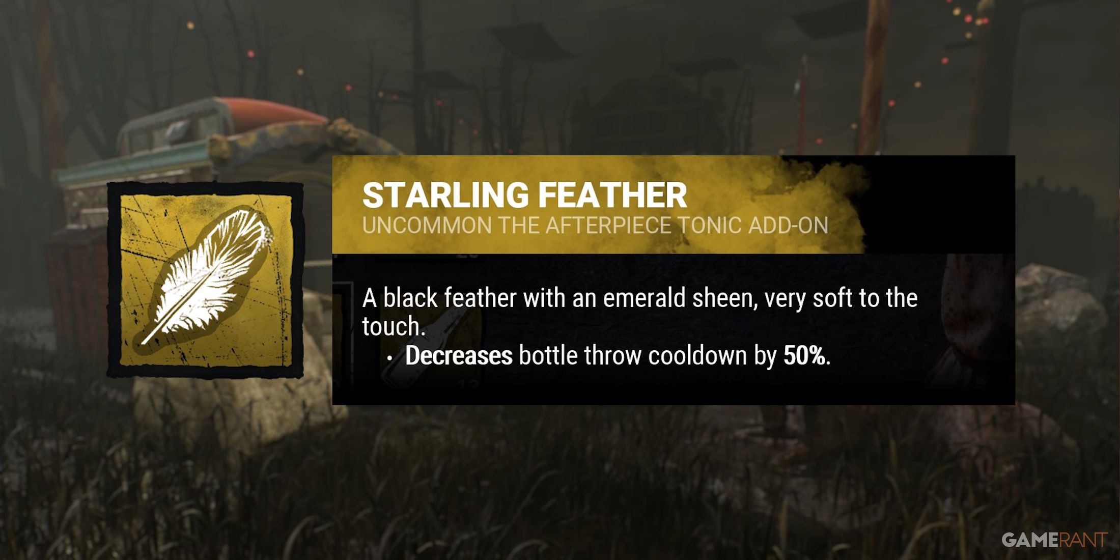 dead by daylight the clown starling feather addon