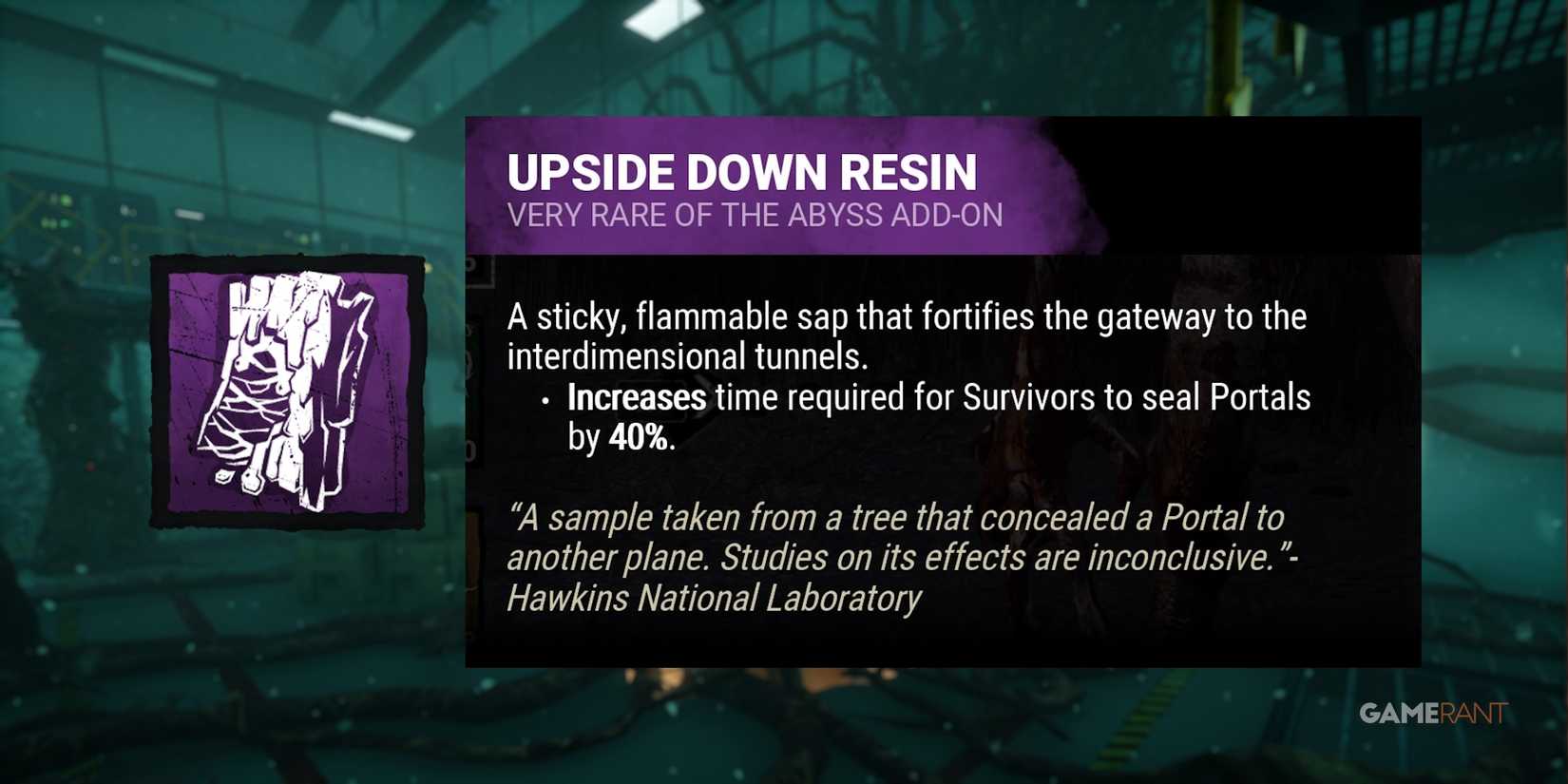 dead by daylight the demogorgon upside down resin addon