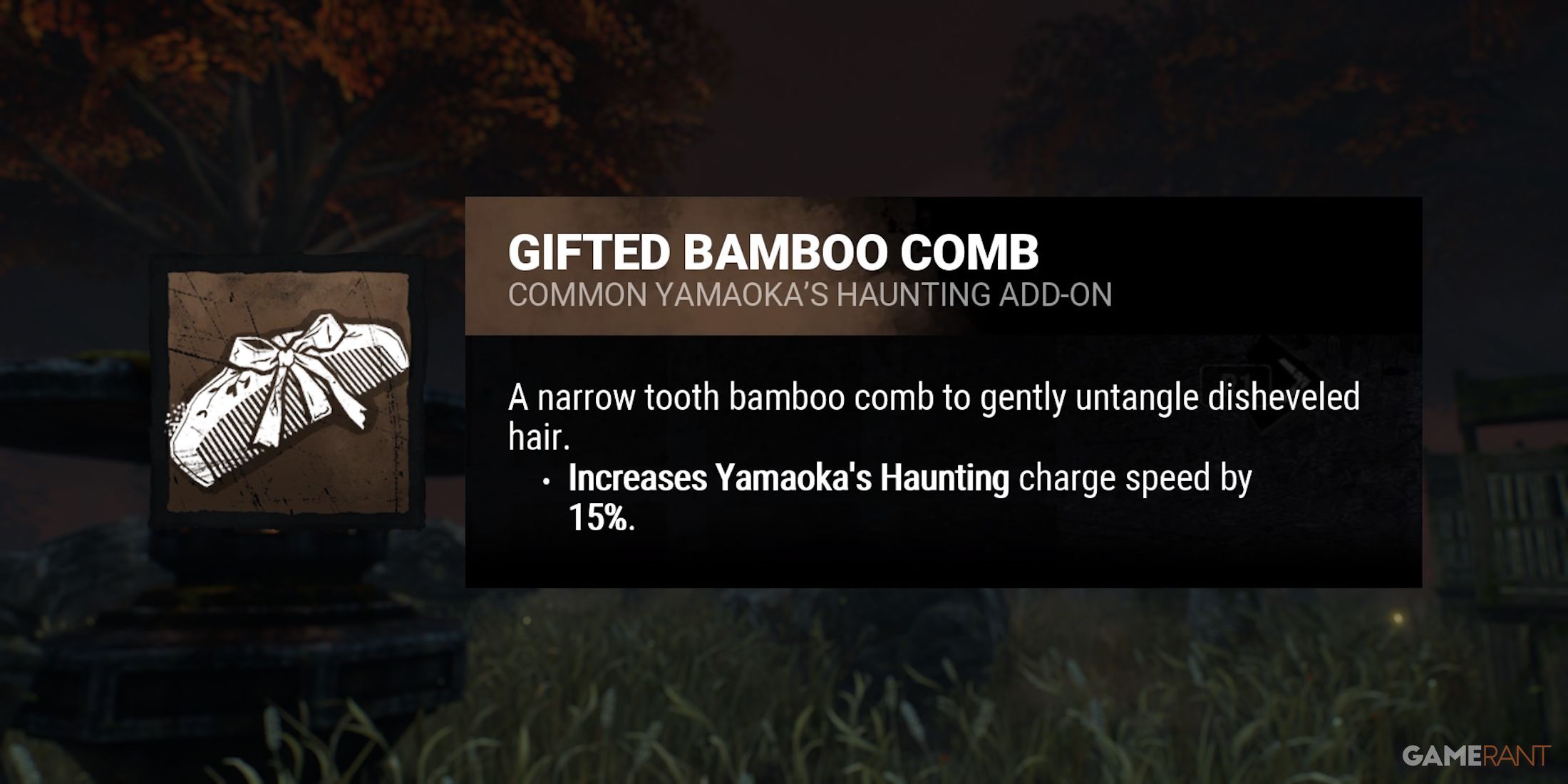 dead by daylight the spirit gifted bamboo comb addon