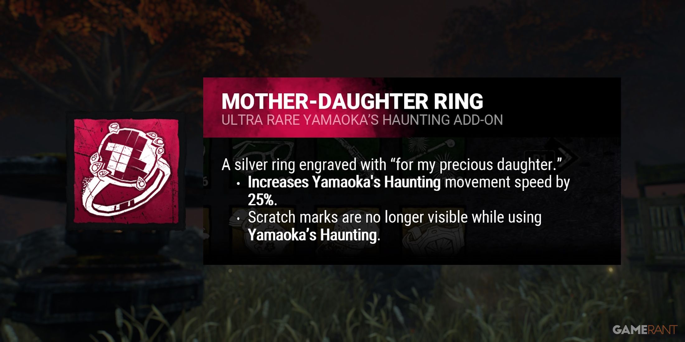dead by daylight the spirit mother-daughter ring addon