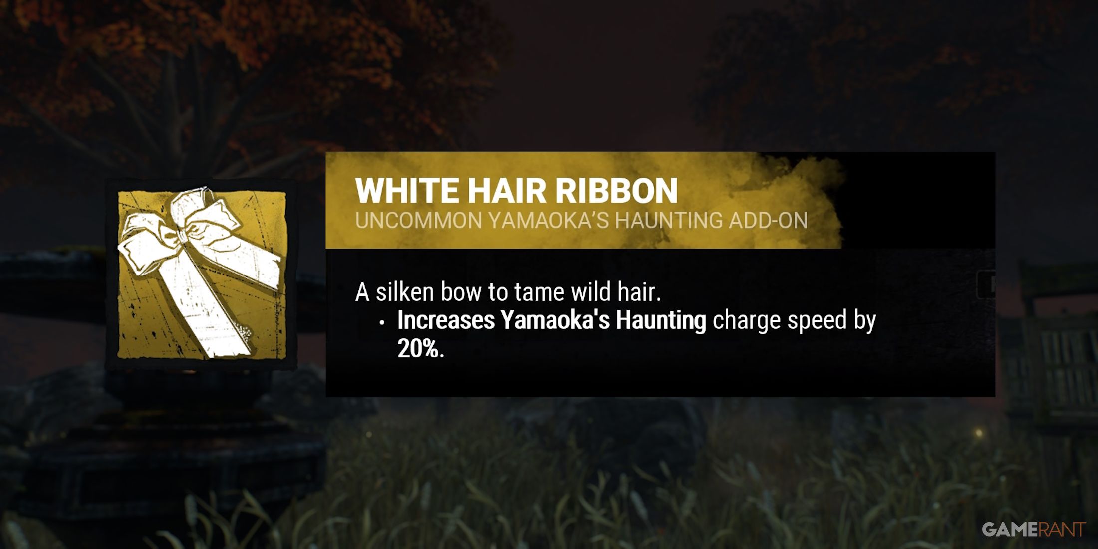 dead by daylight the spirit white hair ribbon addon