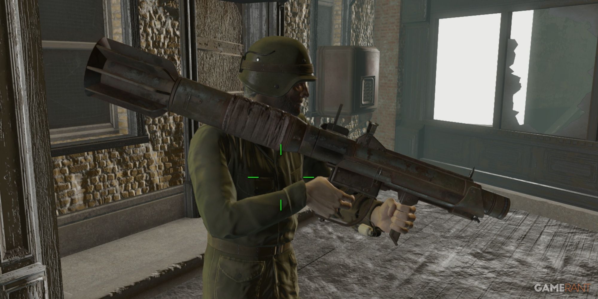 Morte vinda de cima, arma pesada em Fallout 4