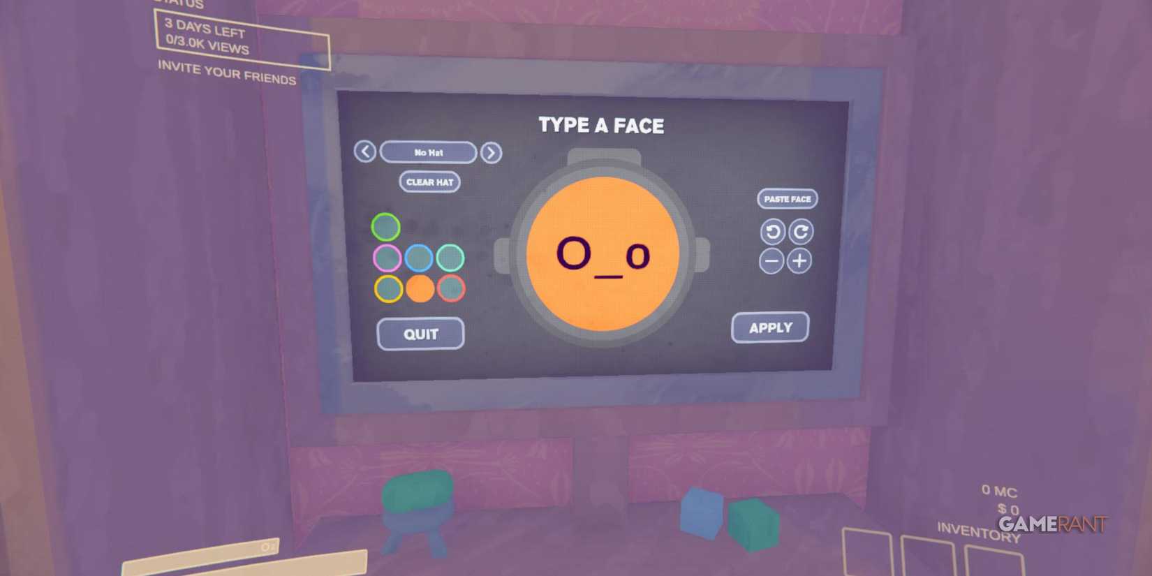 Doubtful Face in Content Warning