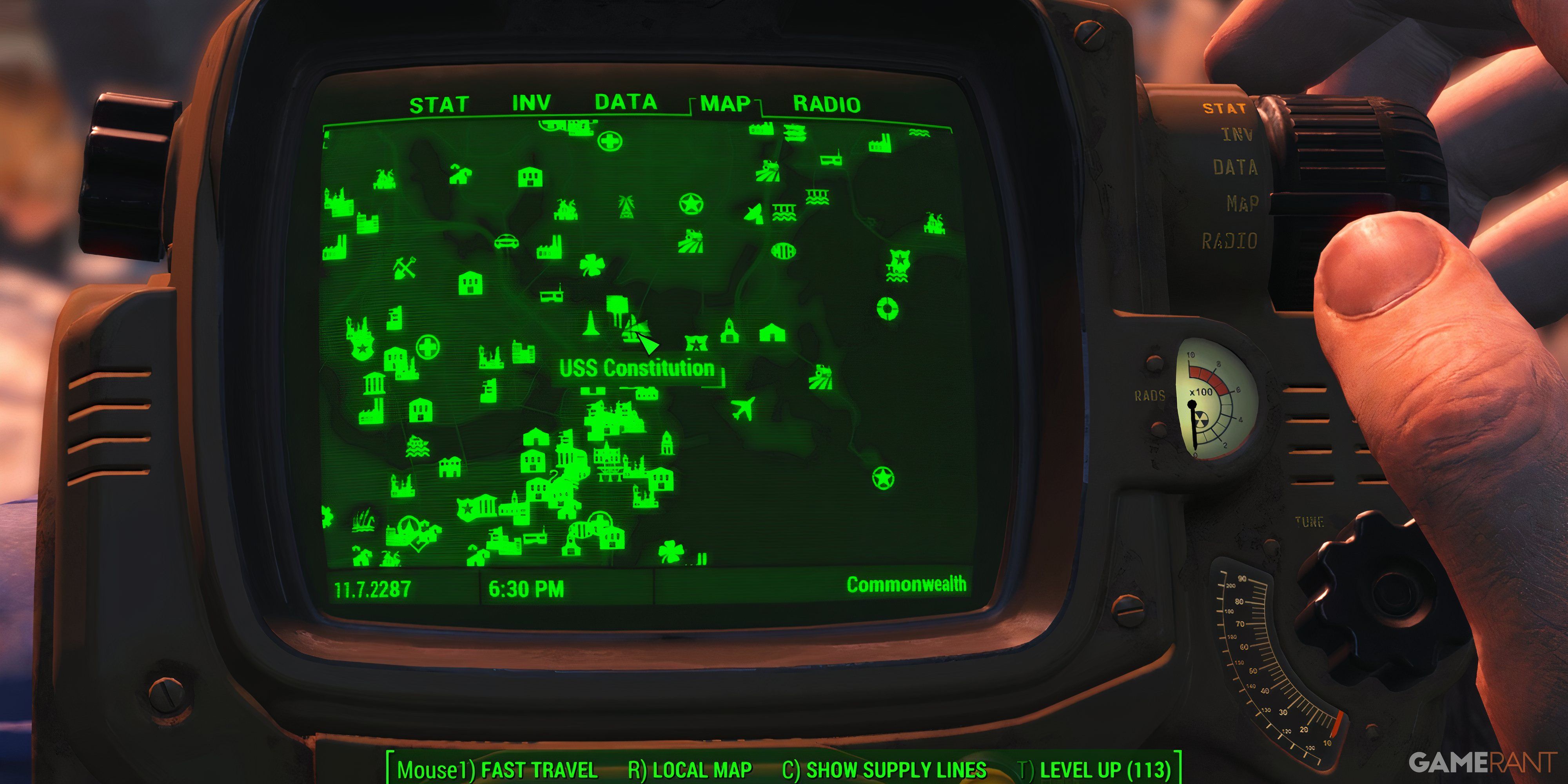 Fallout 4 - USS Constitution Location