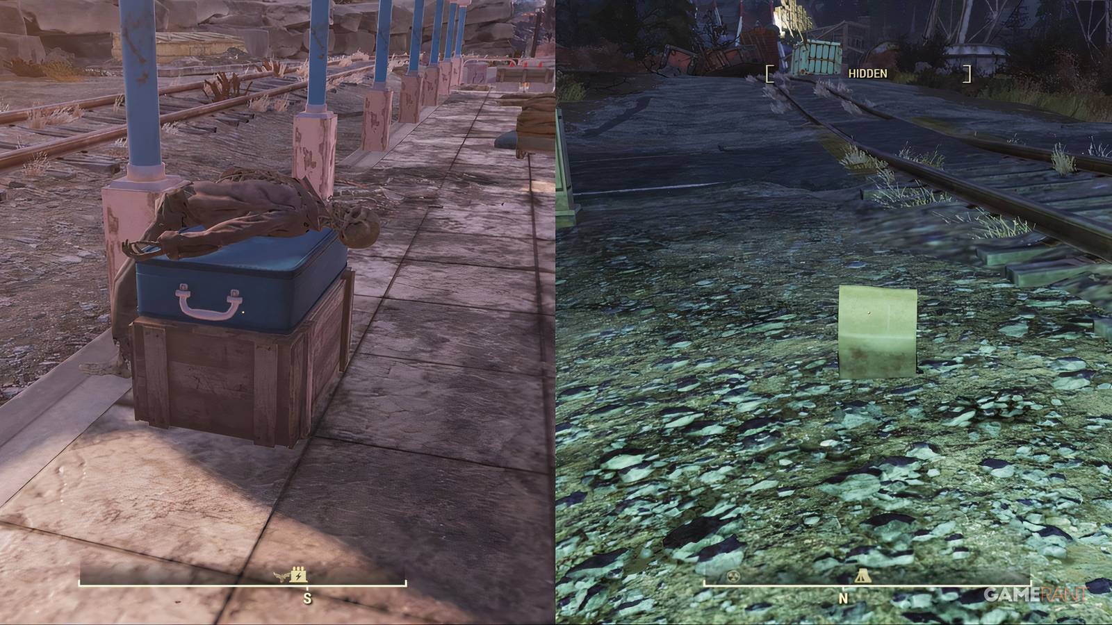 Fallout 76 Loot Bag and Blue Suitcase