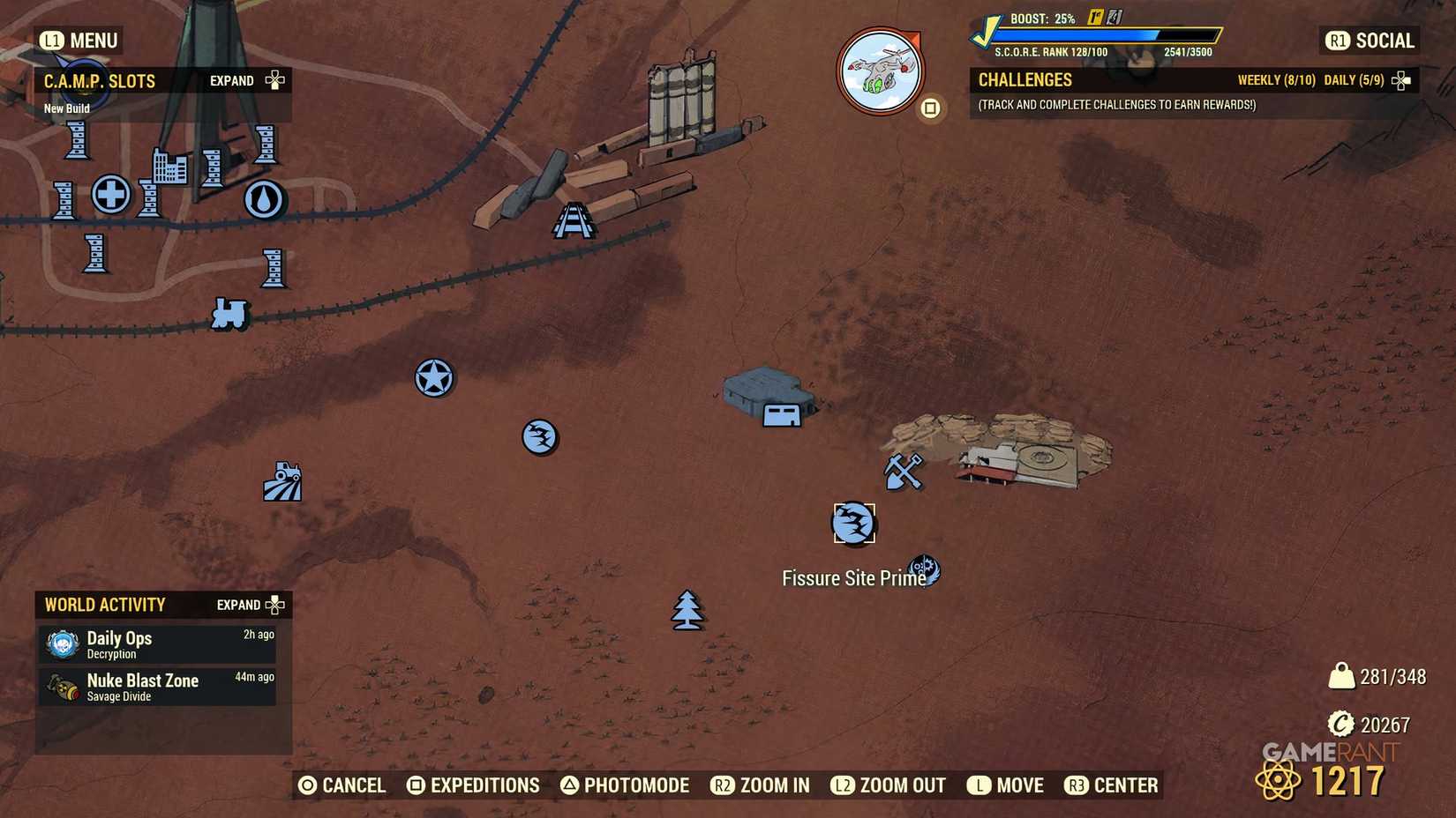 Fissure Site Locations in Fallout 76