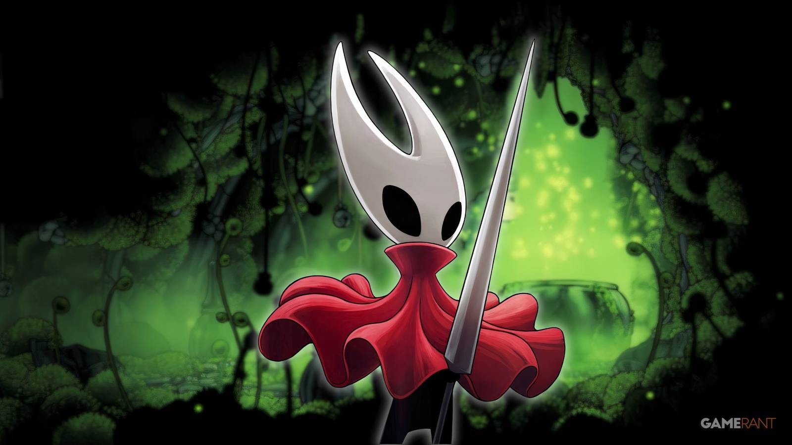 Hollow Knight Silksong Hornet in the Moss Grotto