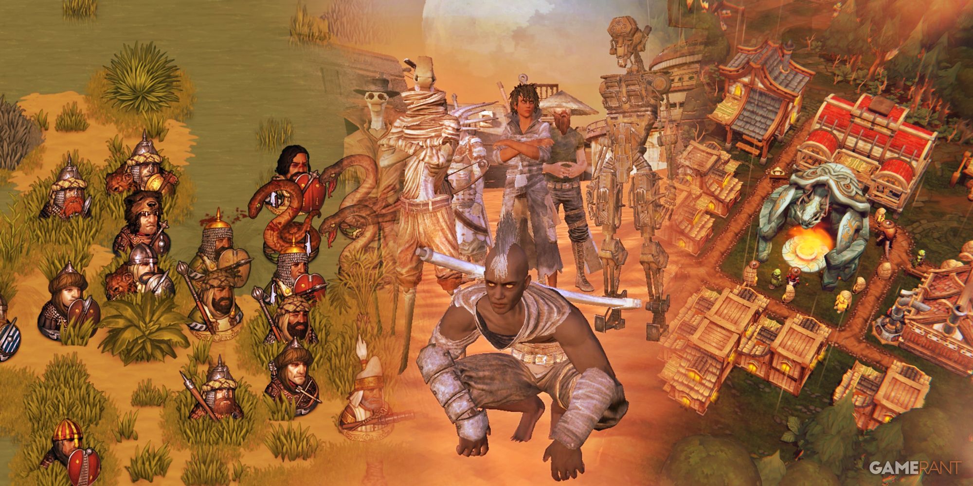 Indie Strategy Games Battle Brothers, Kenshi, Against The Storm