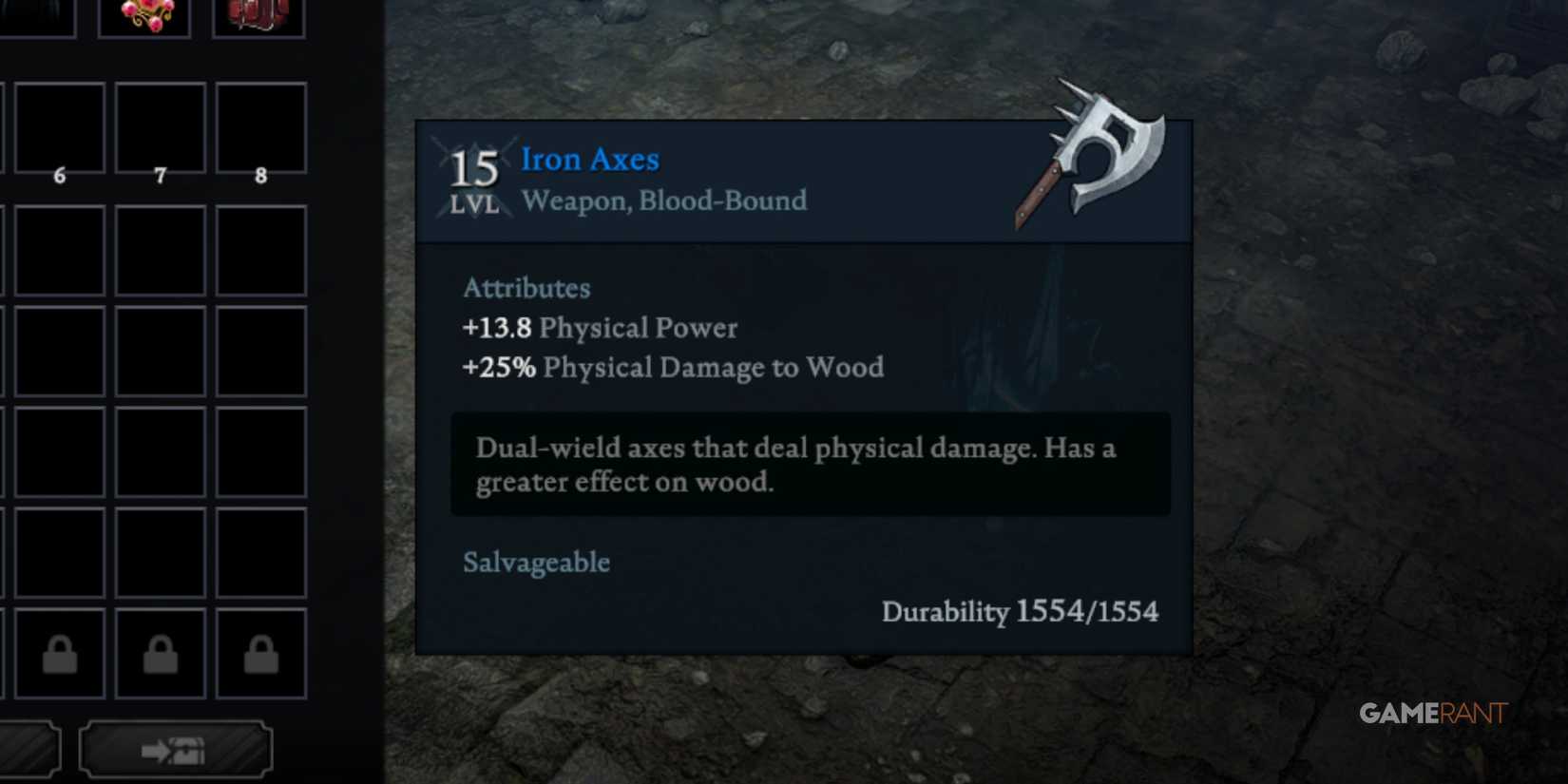 Iron Axes In V Rising