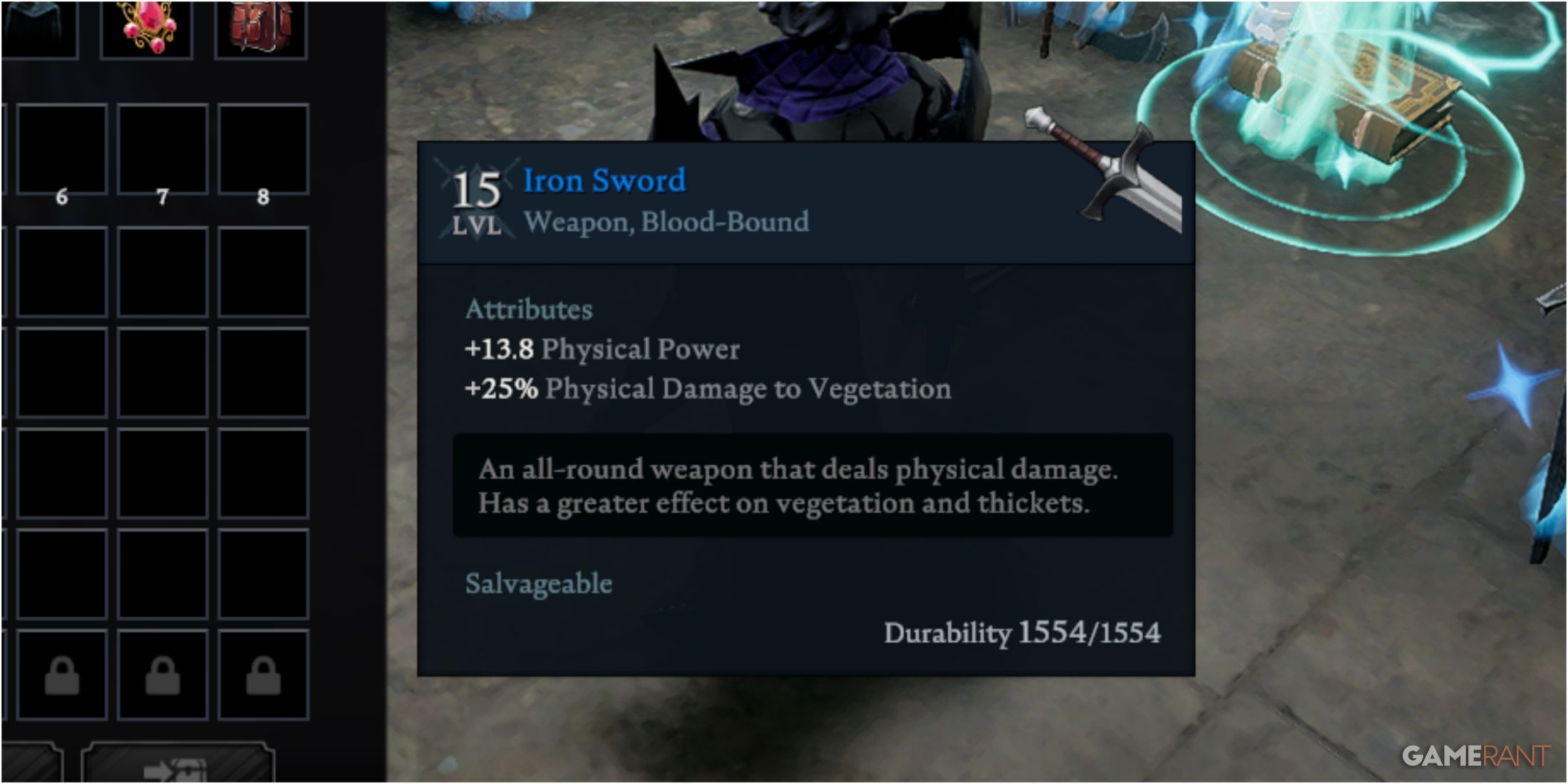 Iron Sword In V Risisng