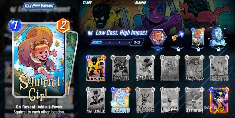 Low Cost High Impact Album Squirrel girl marvel snap