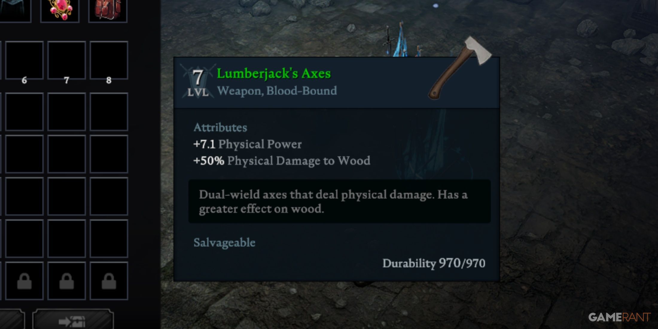 Lumberjack's Axes In V Rising