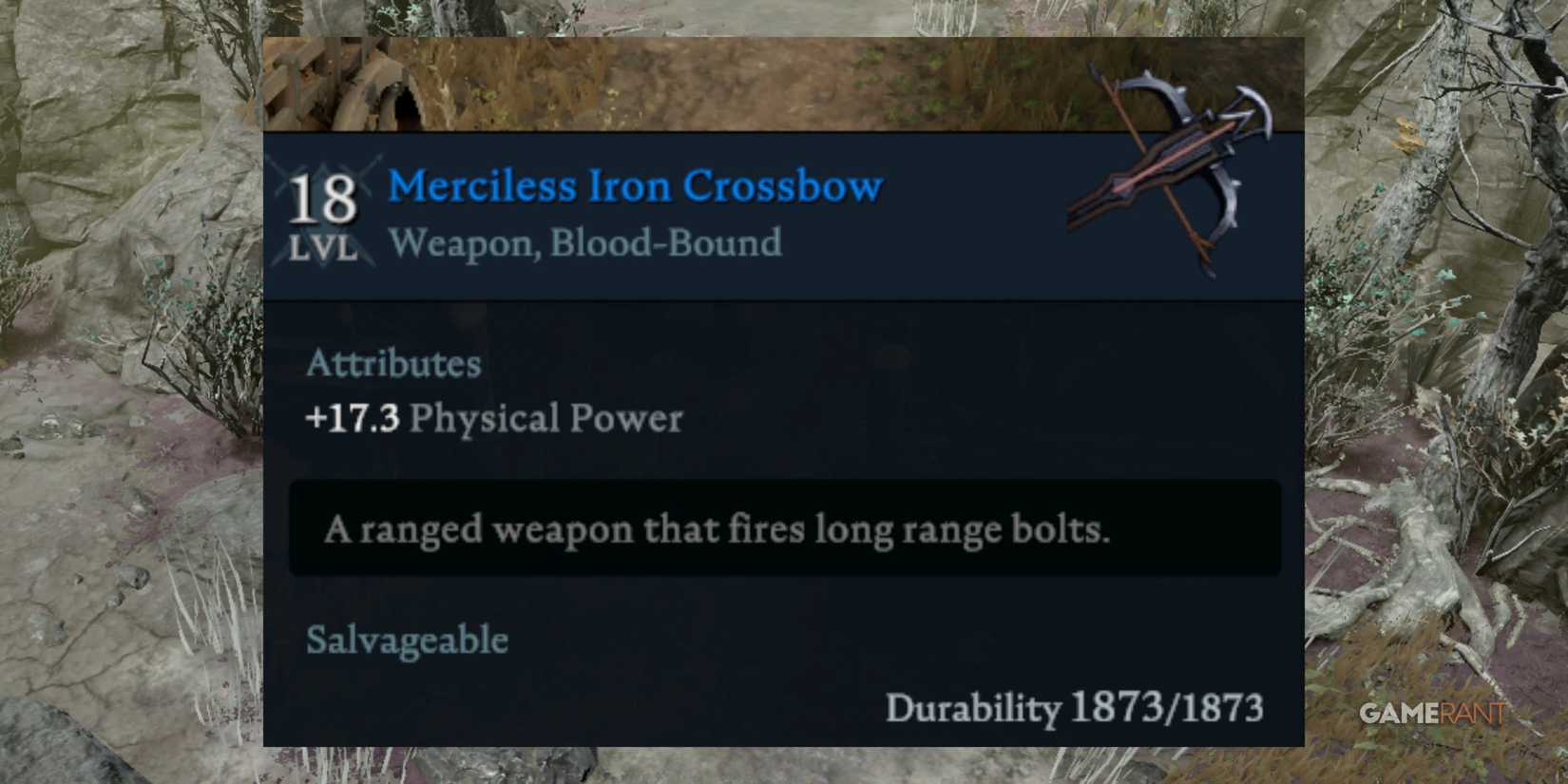 Merciless Iron Crossbow In V Rising
