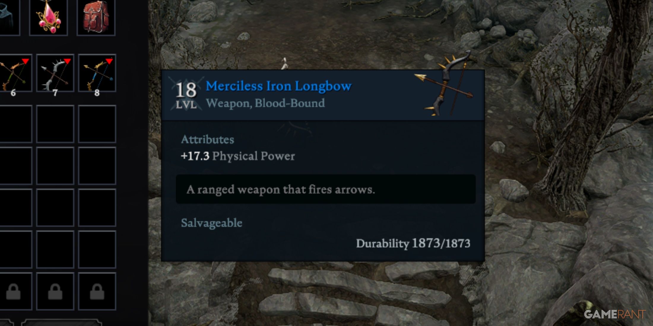 Merciless Iron Longbow In V Rising