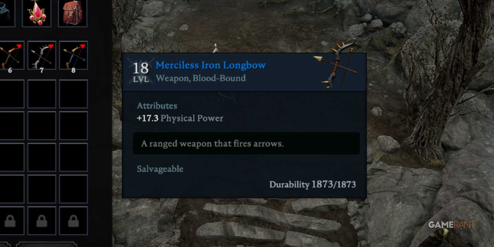 Merciless Iron Longbow In V Rising