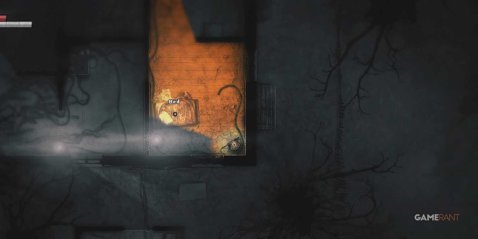 8 Great Folk Horror Video Games Character hides in the corner of his room from darkness outside