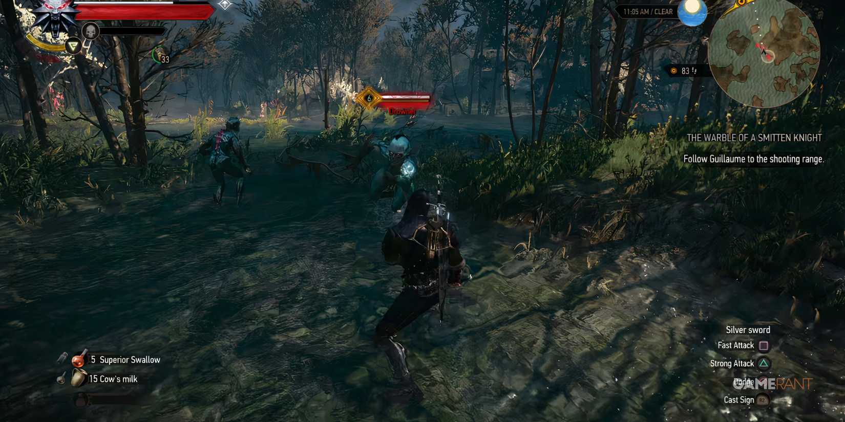 Best Video Games From Eastern European Games Developers, Ranked  Geralt attacks a group of drowners in the swamp