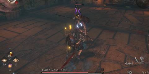 nioh 2 boss fight against saito yoshitatsu