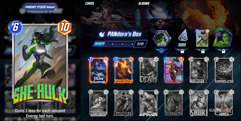 PANDART STUDIO Album marvel snap she-hulk