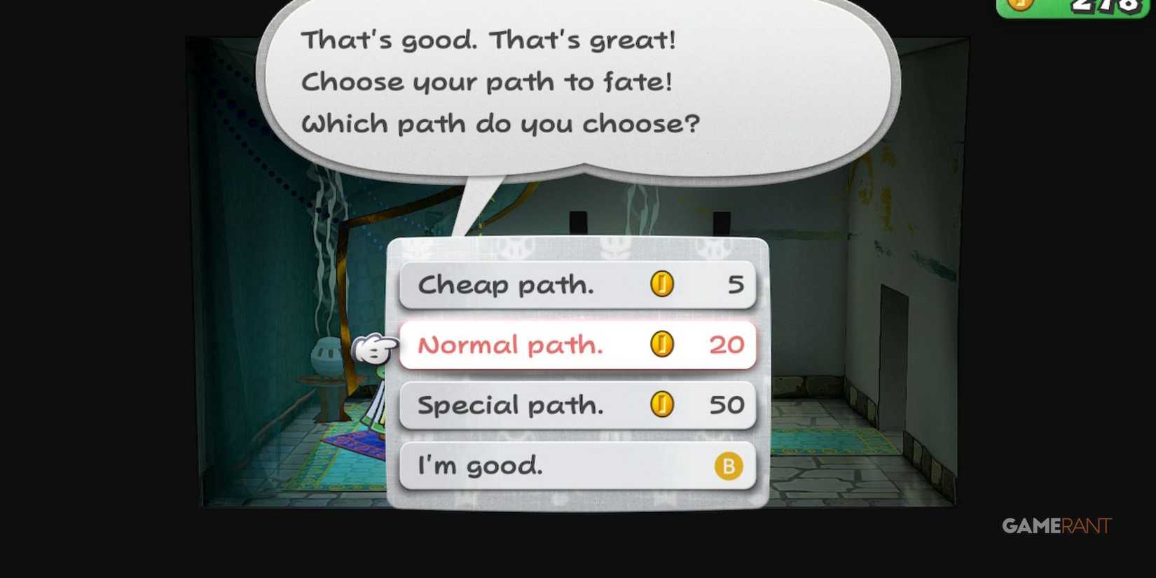 paper mario the thousand year door merlee fortune paths