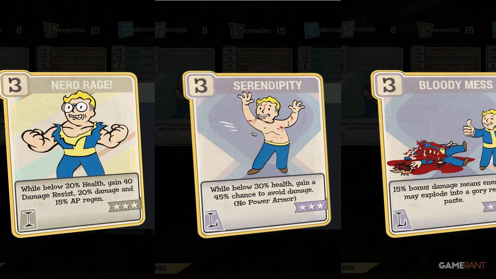 Perks For Bloodied Builds in Fallout 76