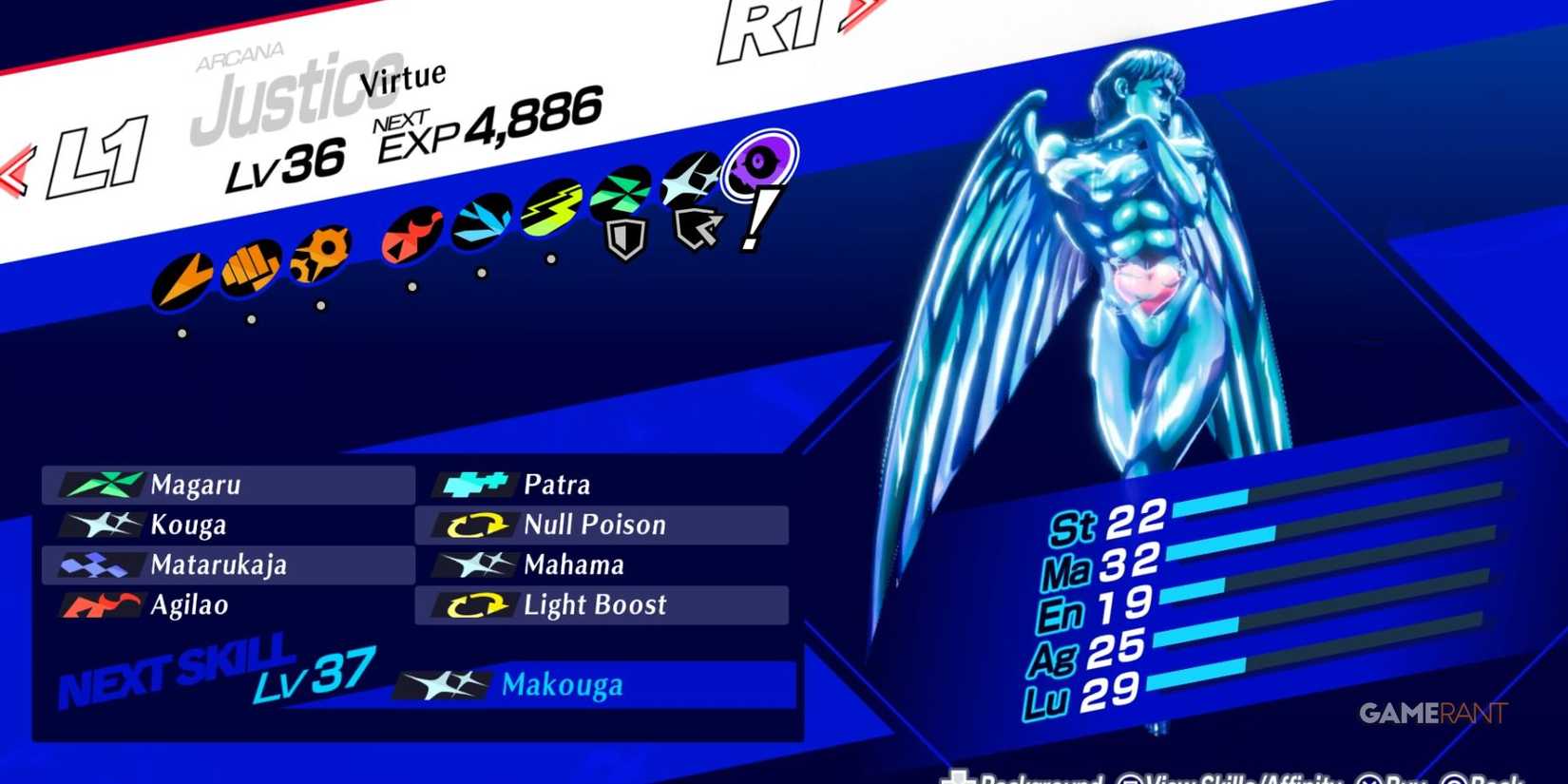 persona 3 reload - virtue stats