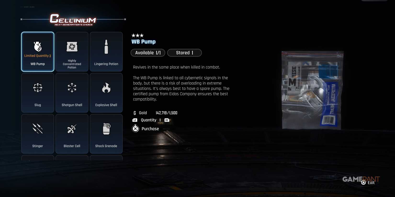 Stellar Blade: WB Pump