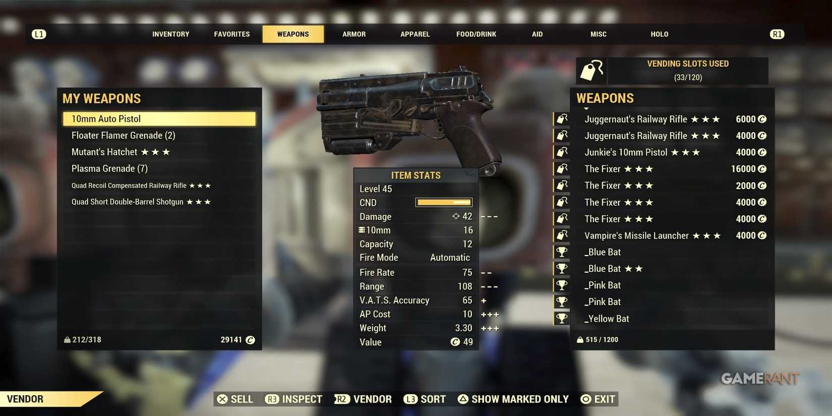 Player Vendor in Fallout 76