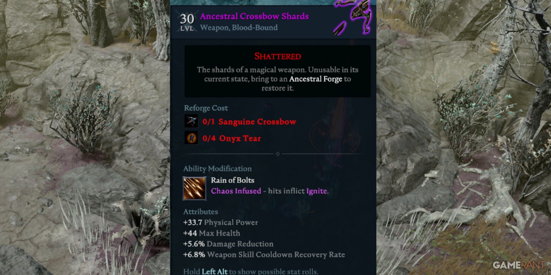 Rare Ancestral Crossbow In V Rising