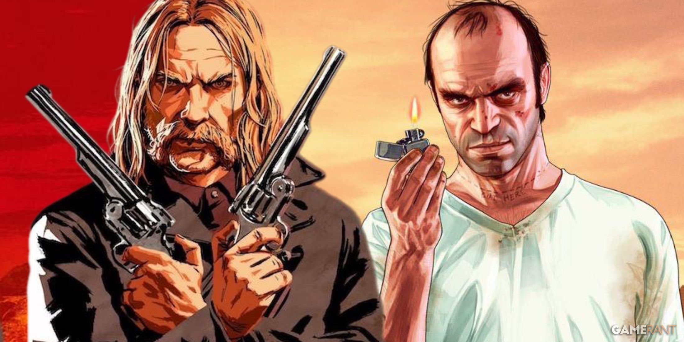 Мика из RDR 2 и Тревор из GTA 5 настолько же похожи, насколько и разные