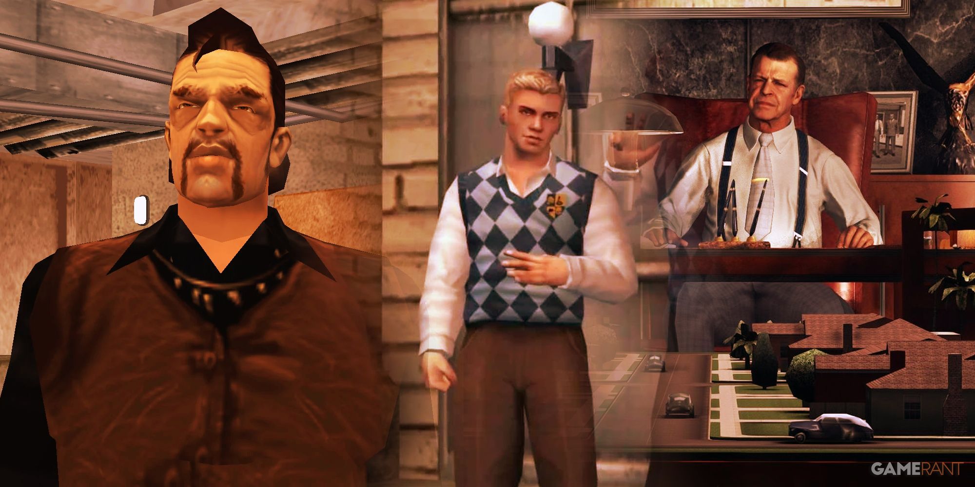Rockstar Games villains Grand Theft Auto 3 Miguel, Bully Derby Harrington, L.A. Noire Leland Monroe