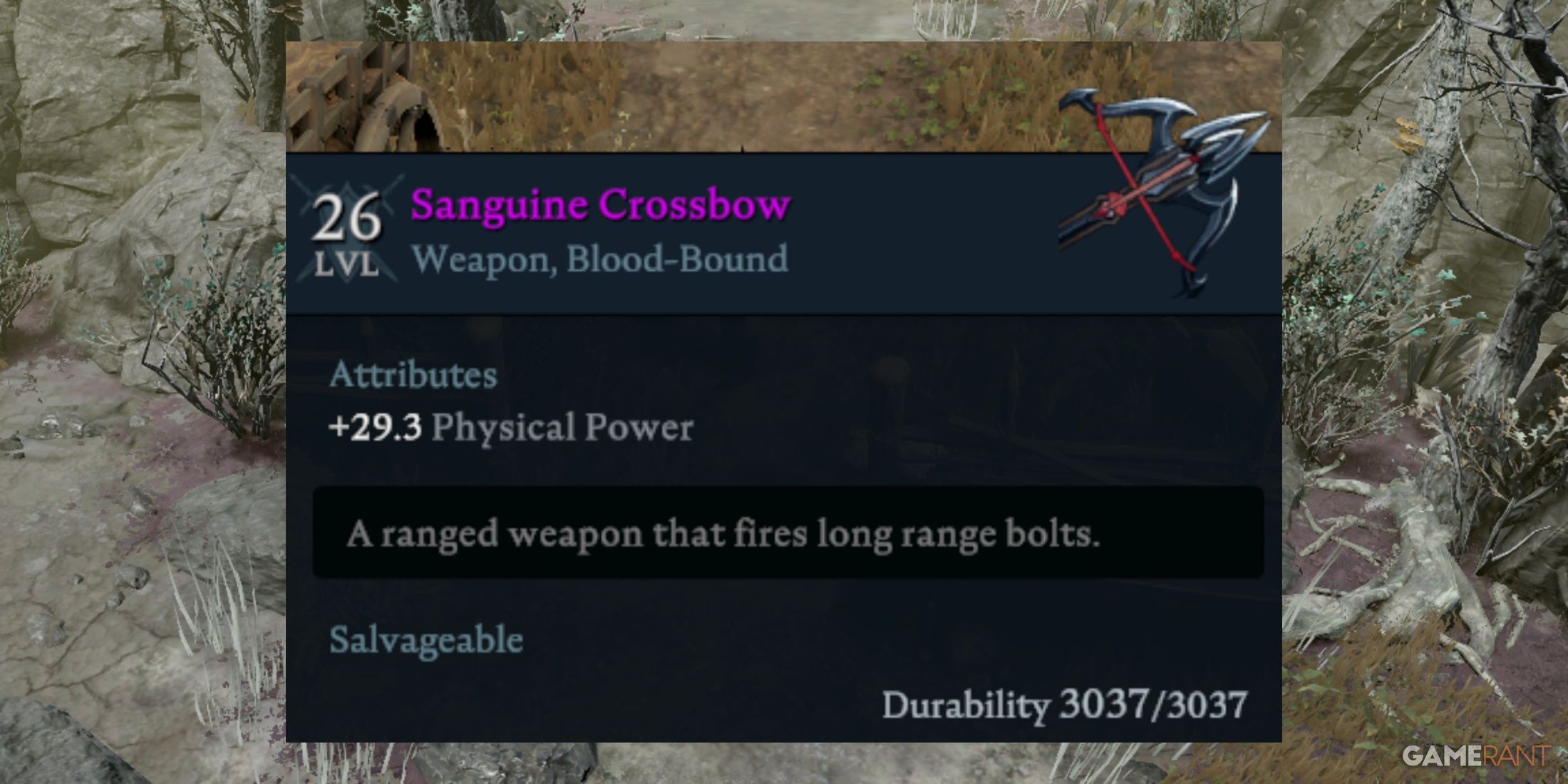 Sanguine Crossbow In V Rising