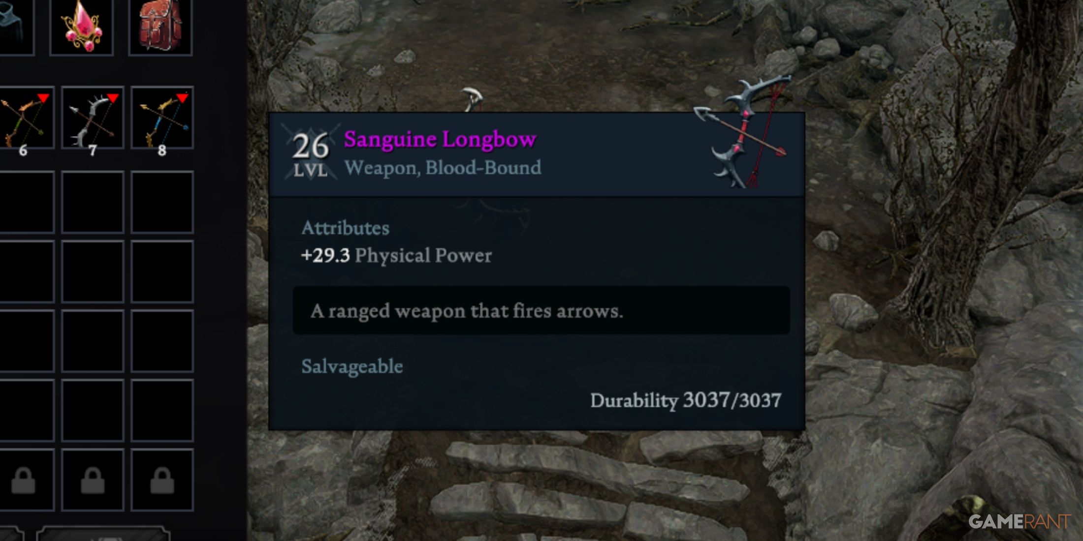 Sanguine Longbow In V Rising