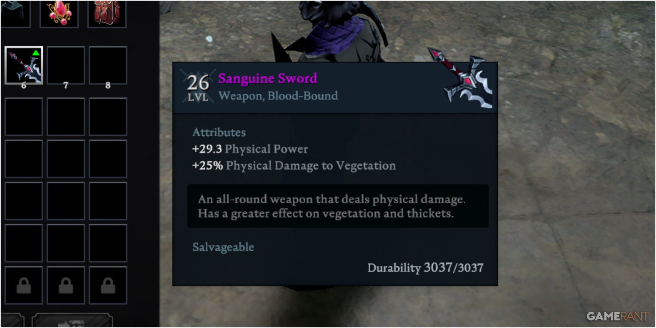 Sanguine Sword In V Risisng