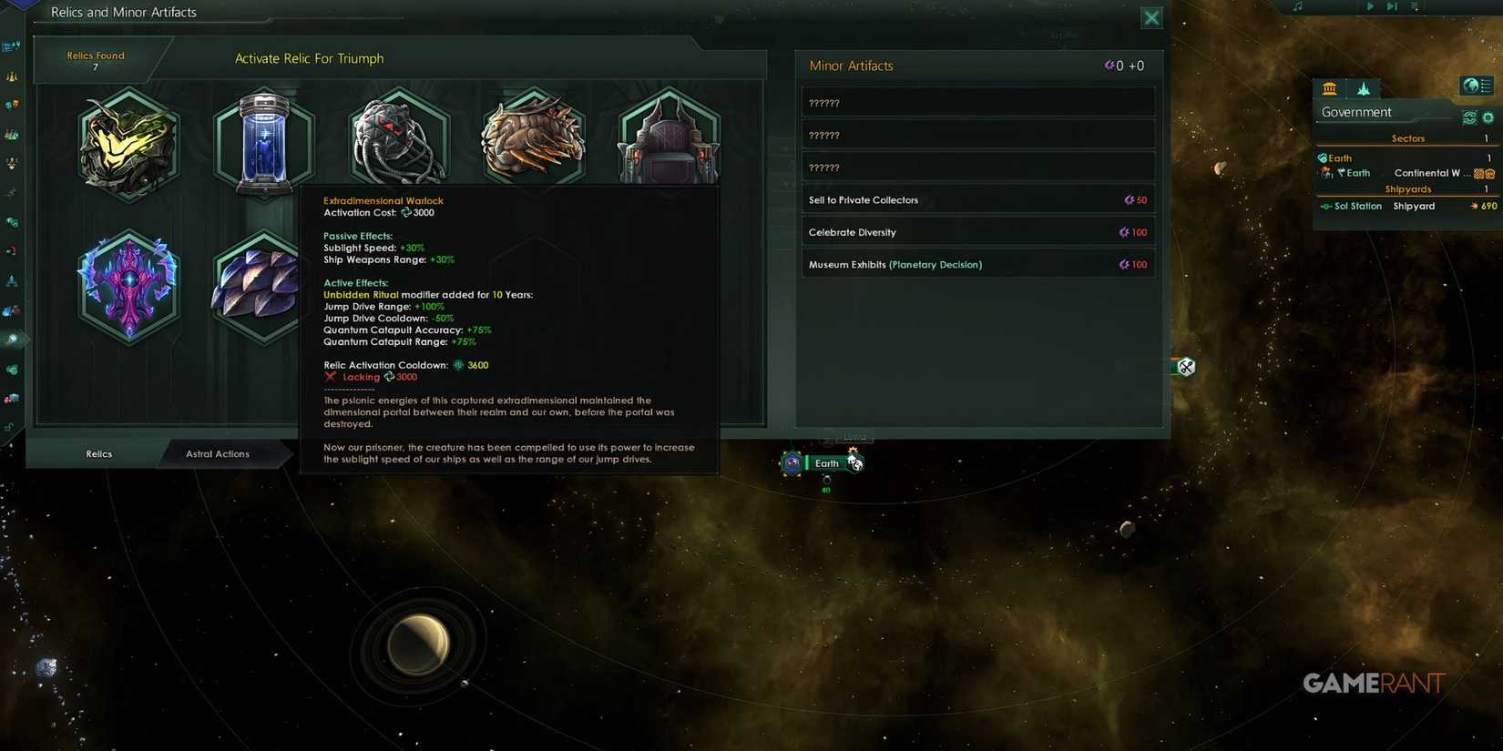 Stellaris Dimensional Warlock