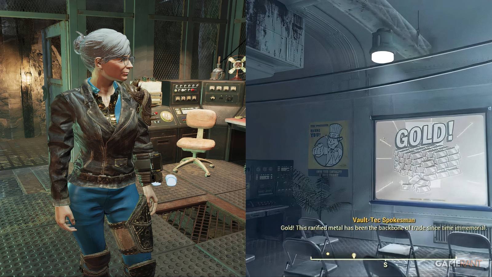 The Overseer And A Gold Presentation in Fallout 76