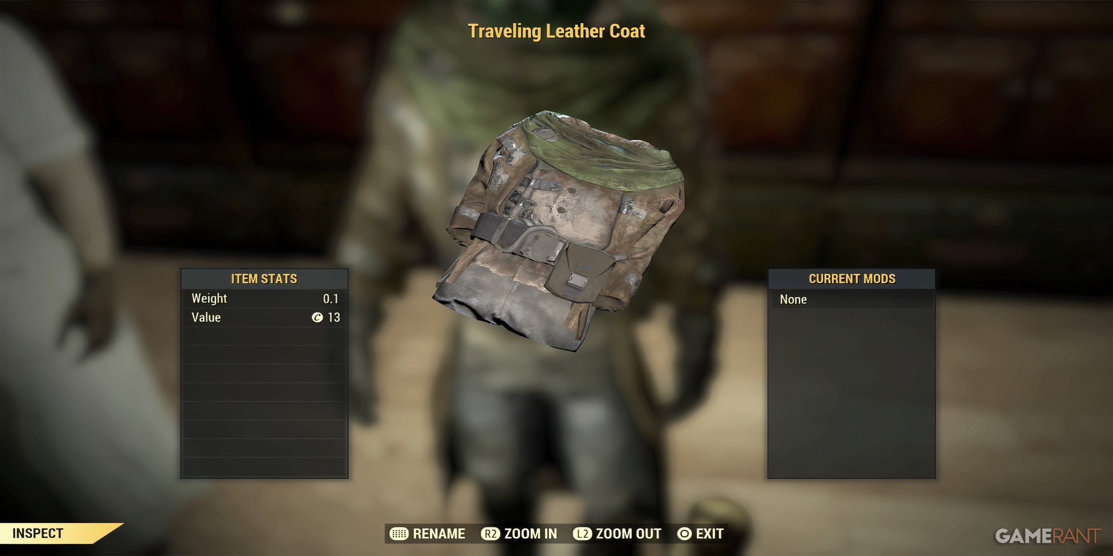 Traveling Leather Coat in Fallout 76