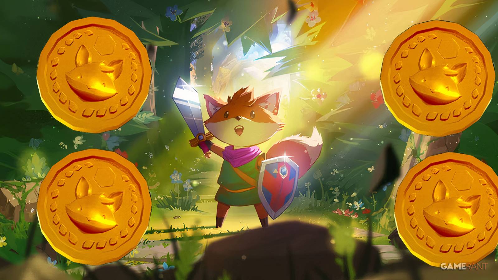 Tunic Promo Image With Gold Coins