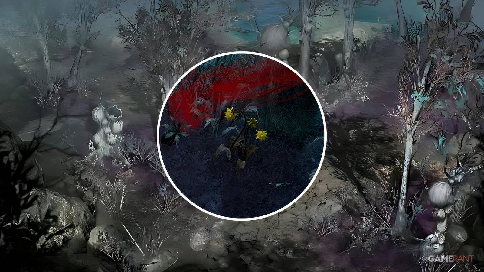 Plague Brier on a grey background of the Gloomrot south region